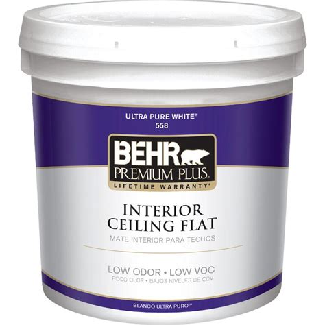 home depot white ceiling paint